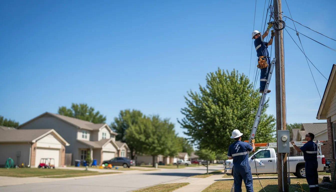 Residential electrician providing installation services in Bradley, SD
